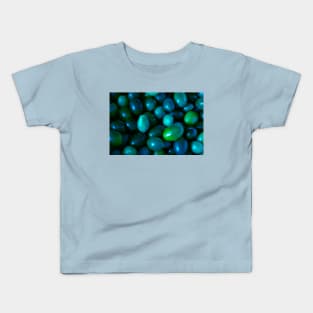 Blue Pop Tomatoes Kids T-Shirt